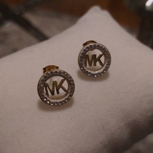 Mk stud earrings